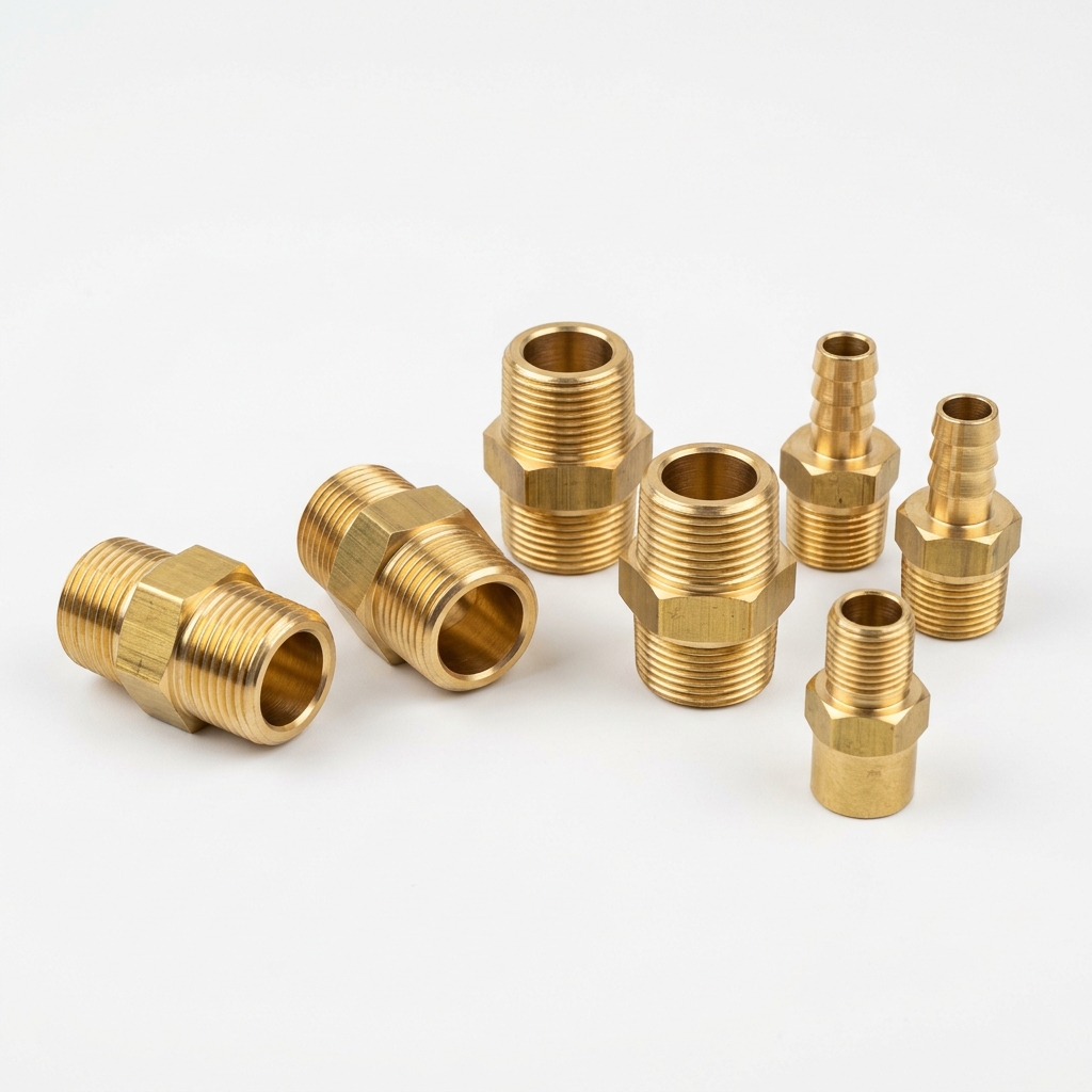 Brass Hex Nipple Crimping Nipple Ferrule